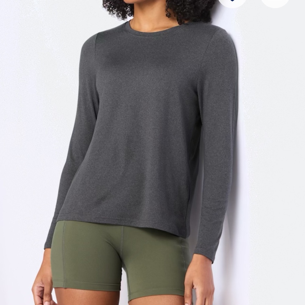 Threads 4 Thought Charcoal Long Sleeve Tee - Dark Gray - Picture 5 of 5